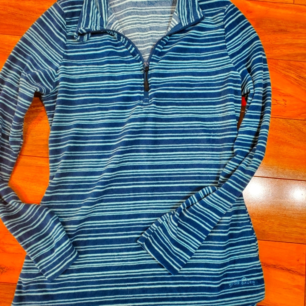 Eddie Bauer fleece quarter zip pullover sz M NWT